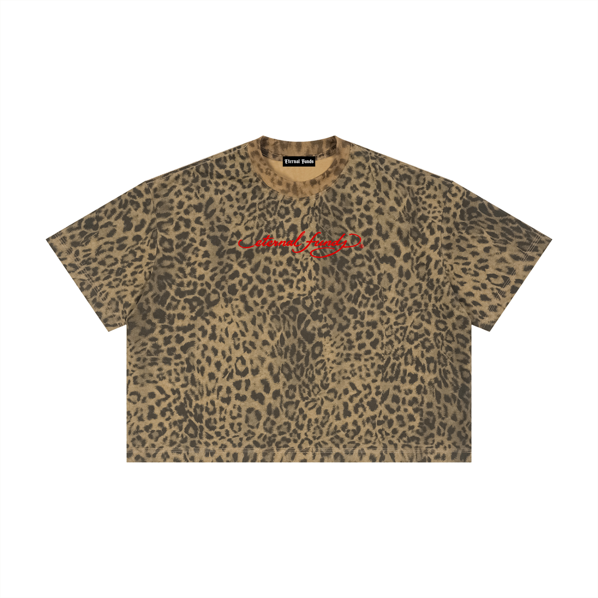 EF Hardy Boxy Leopard Tee
