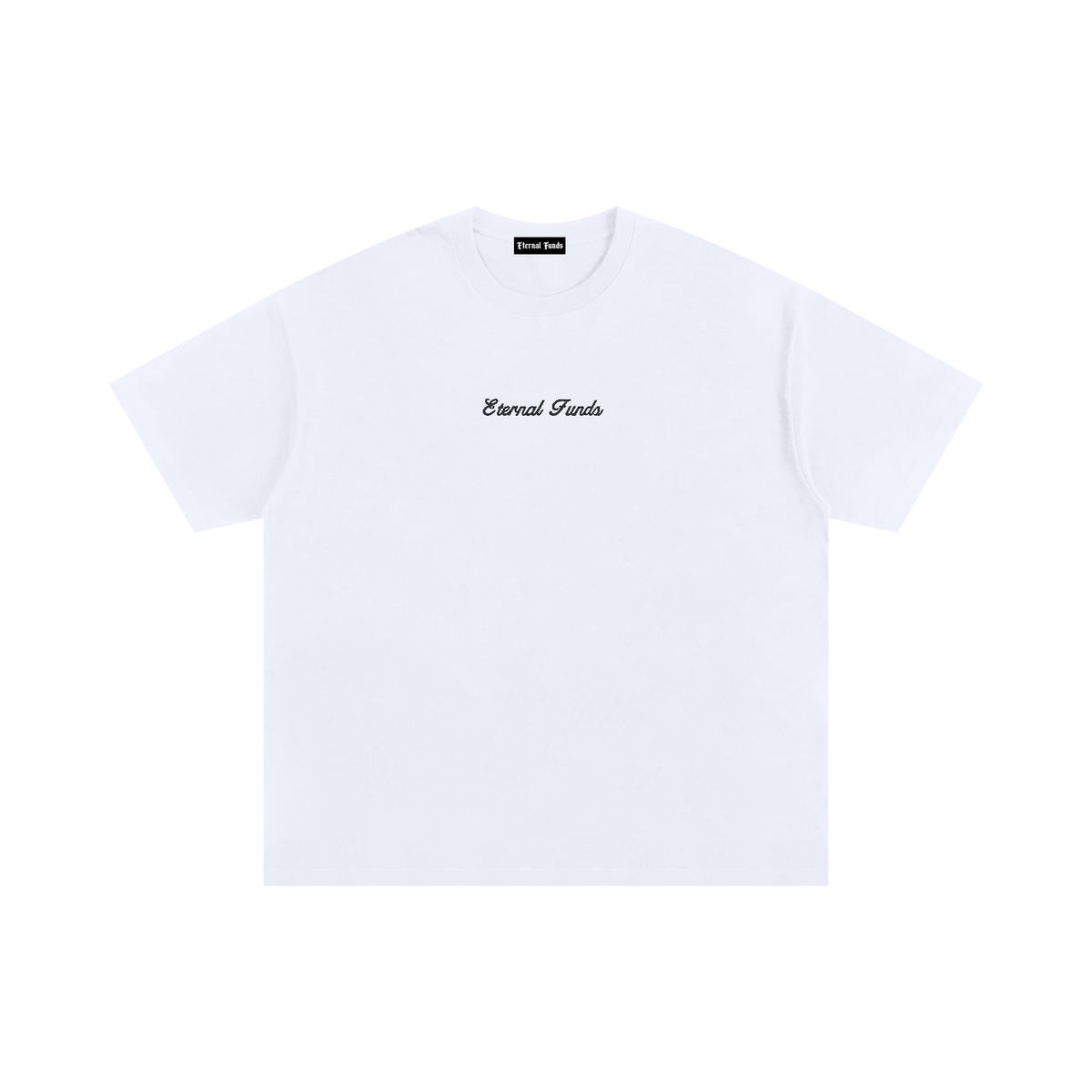 EF Script Embroidered Oversized Tee