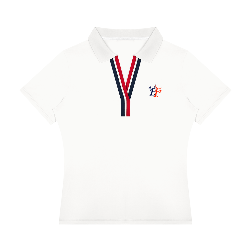 Fundcler Women’s Color Block Polo Shirt