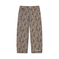 EF Hardy Vintage Wash Leopard Wide Leg Jeans