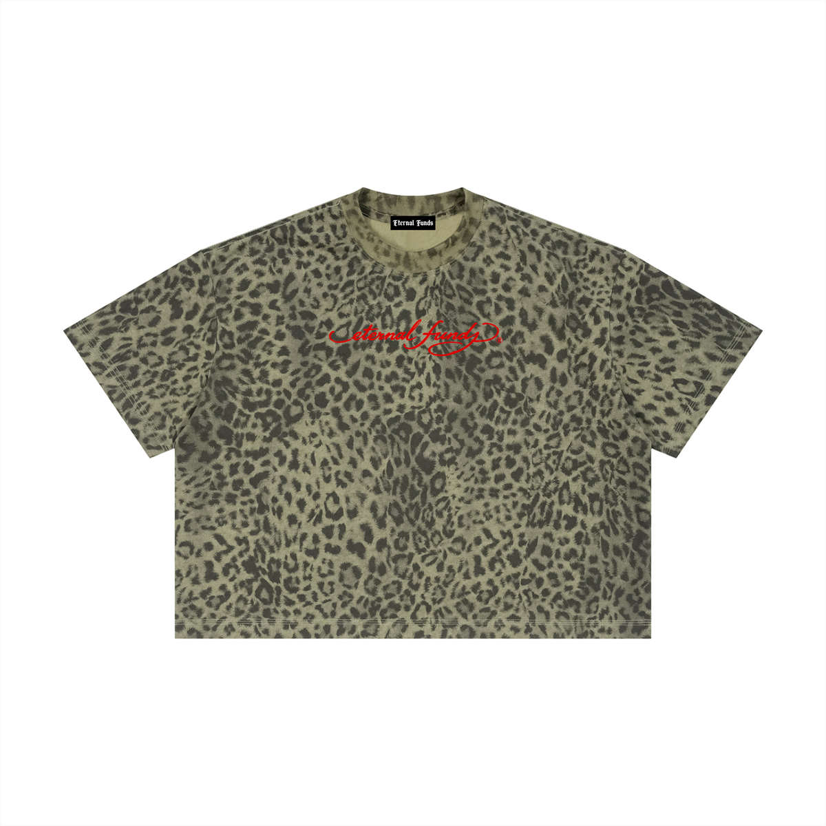 EF Hardy Boxy Leopard Tee