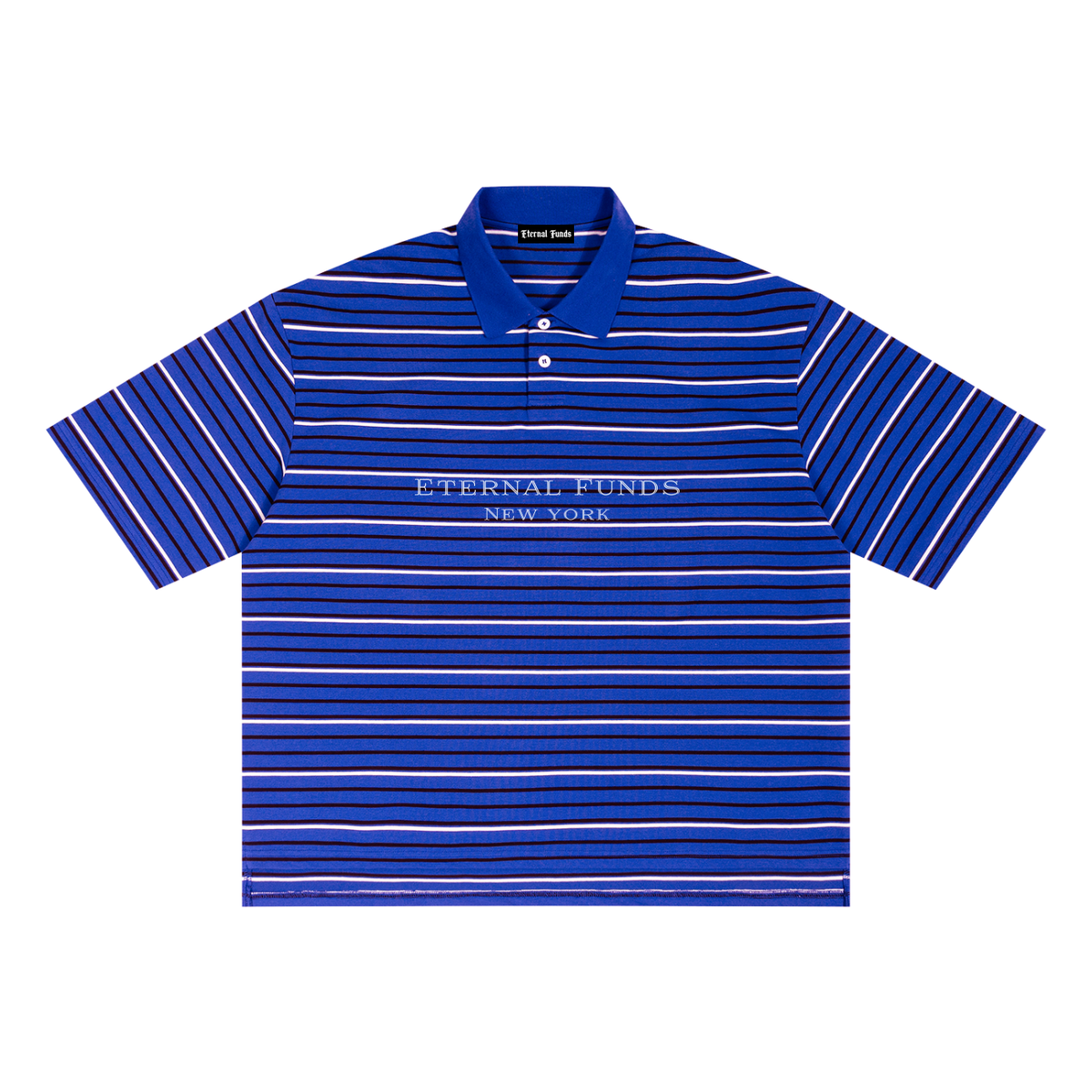 Luxe Striped Boxy Polo