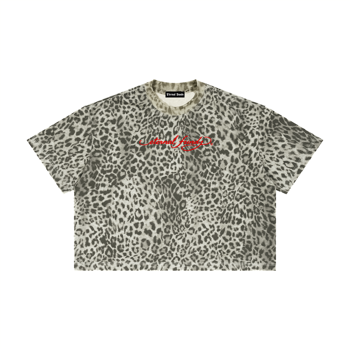 EF Hardy Boxy Leopard Tee