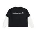 738 Layered Contrast Sleeve Cotton T-Shirt