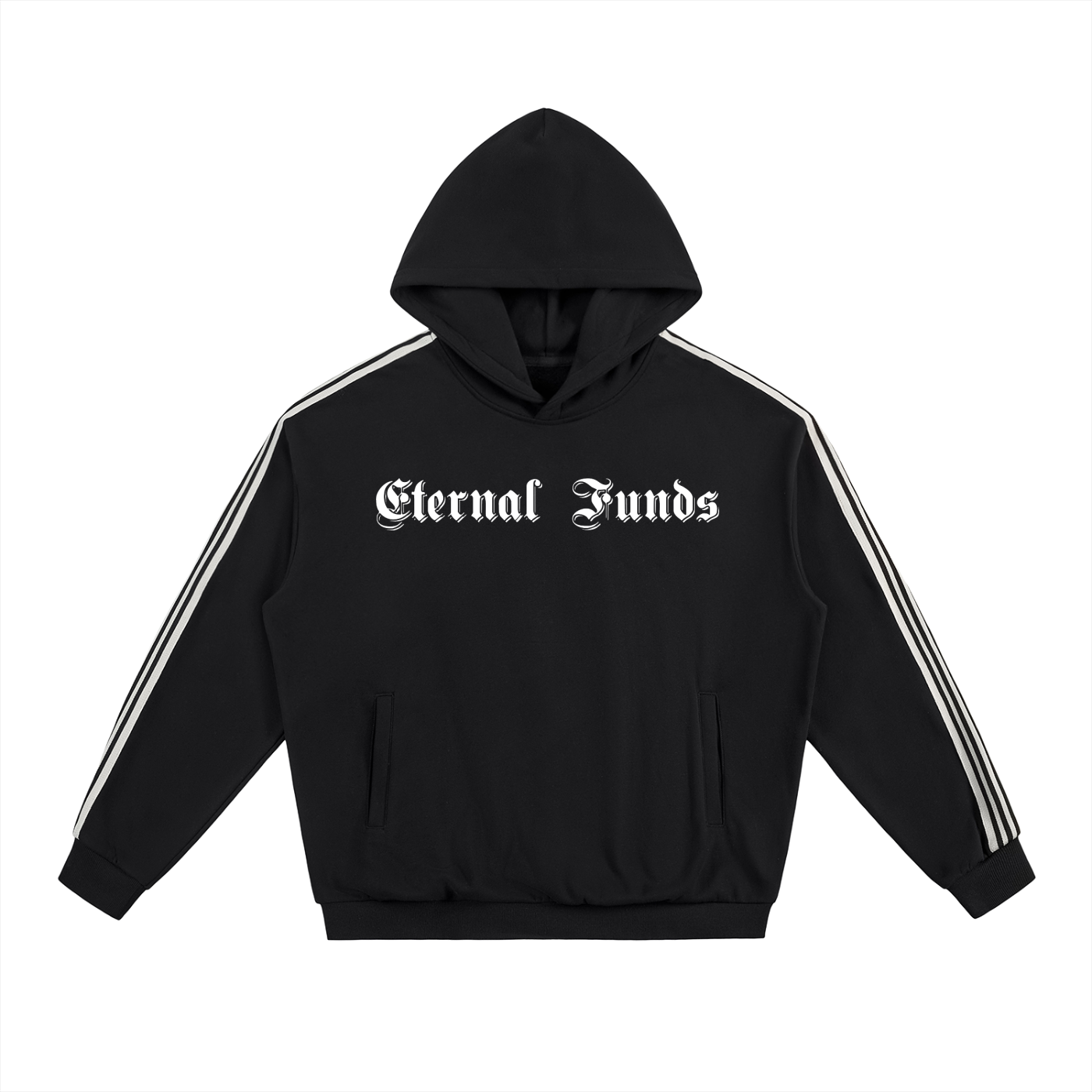 Side Stripe Drop-Shoulder Hoodie