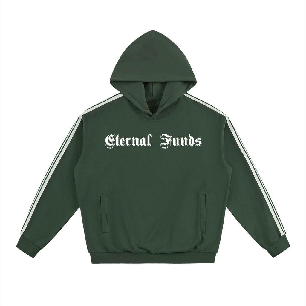 Side Stripe Drop-Shoulder Hoodie