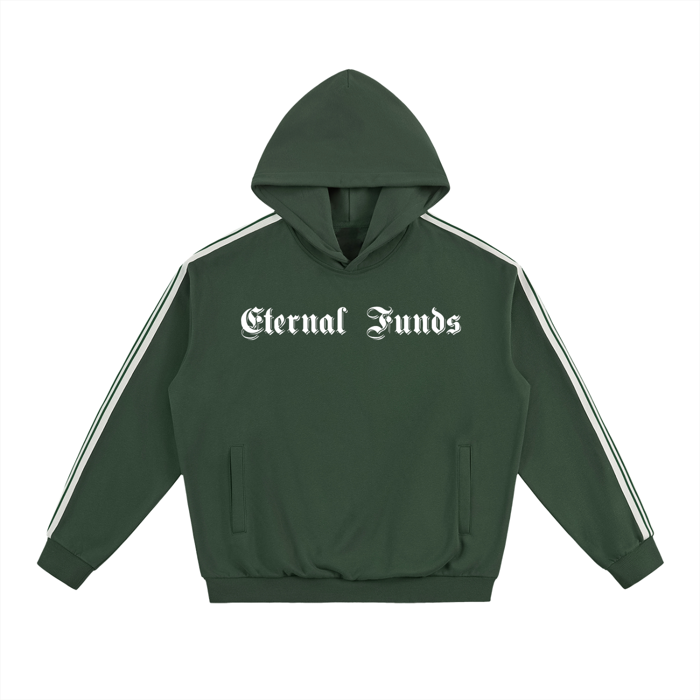 Side Stripe Drop-Shoulder Hoodie