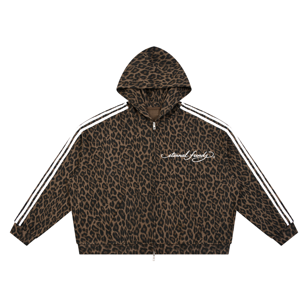 EF Hardy Leopard Full Zip Hoodie
