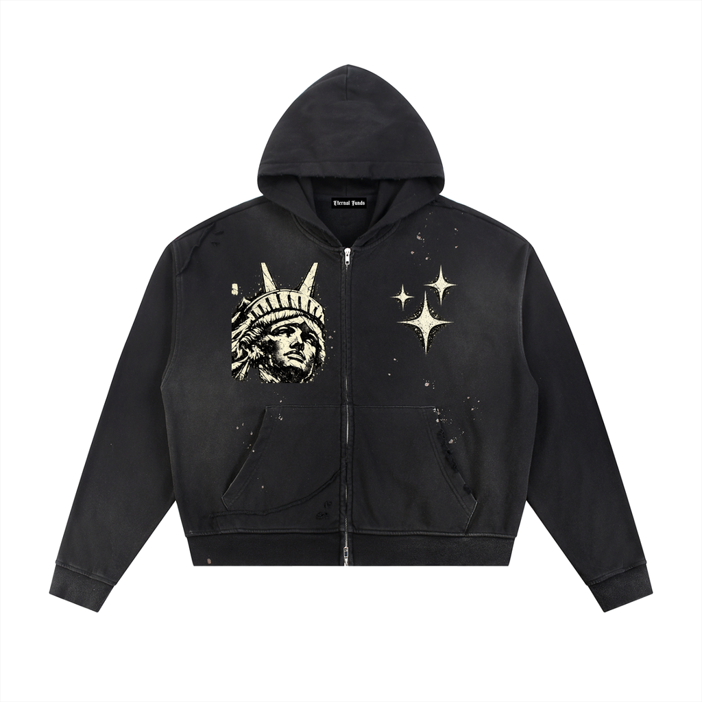 Liberty Raw Edge Fleece Hoodie