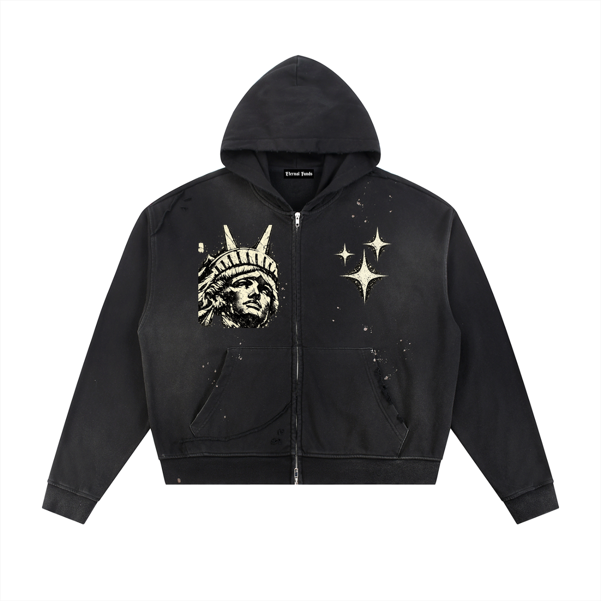 Liberty Raw Edge Fleece Hoodie