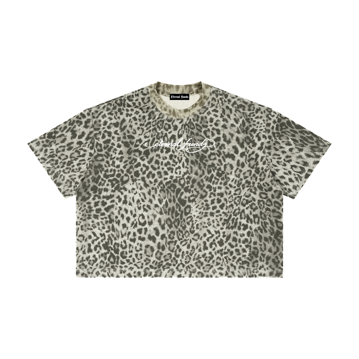 EF Hardy Leopard Print Boxy Tee