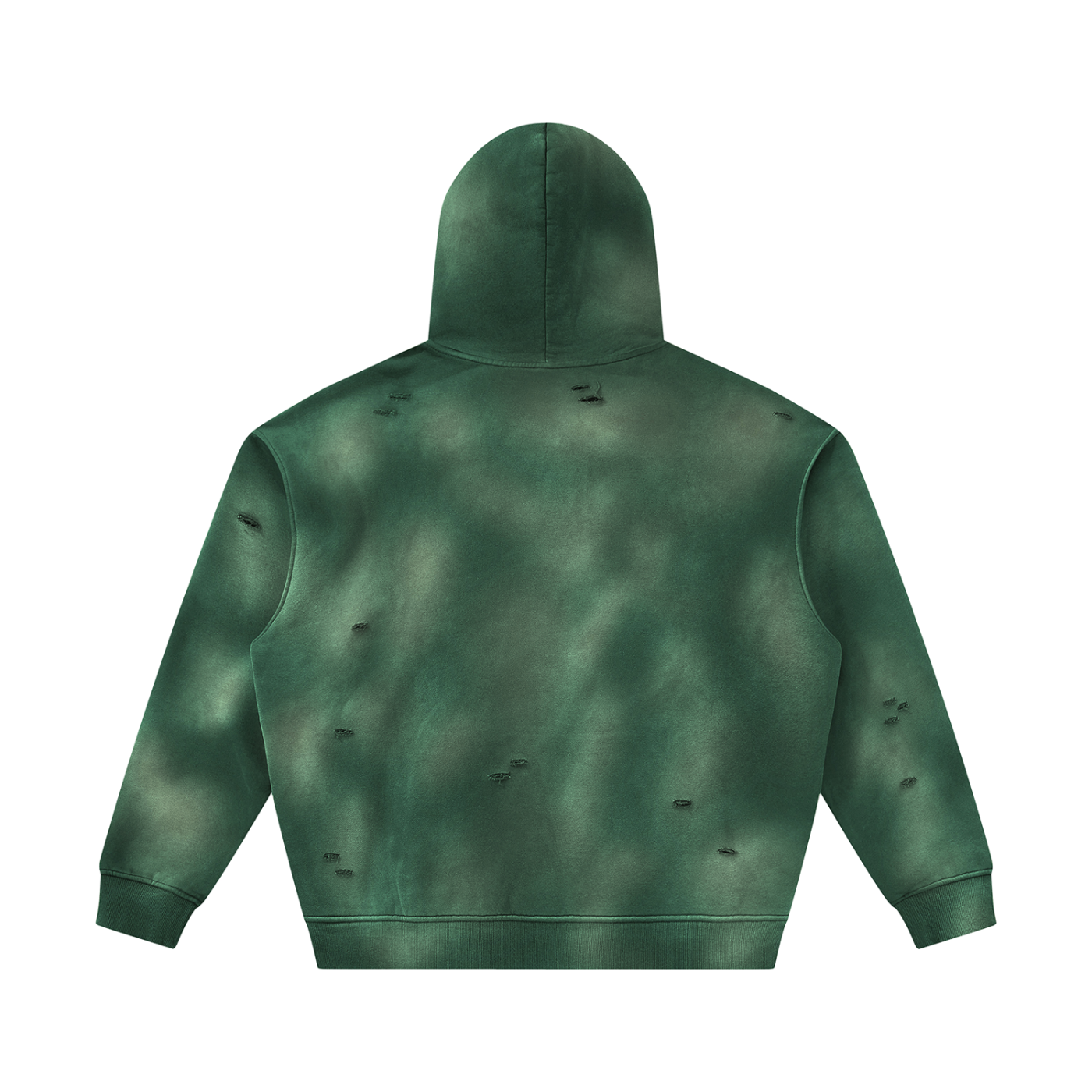 Luxe Sunfade Frayed Fleece Hoodie