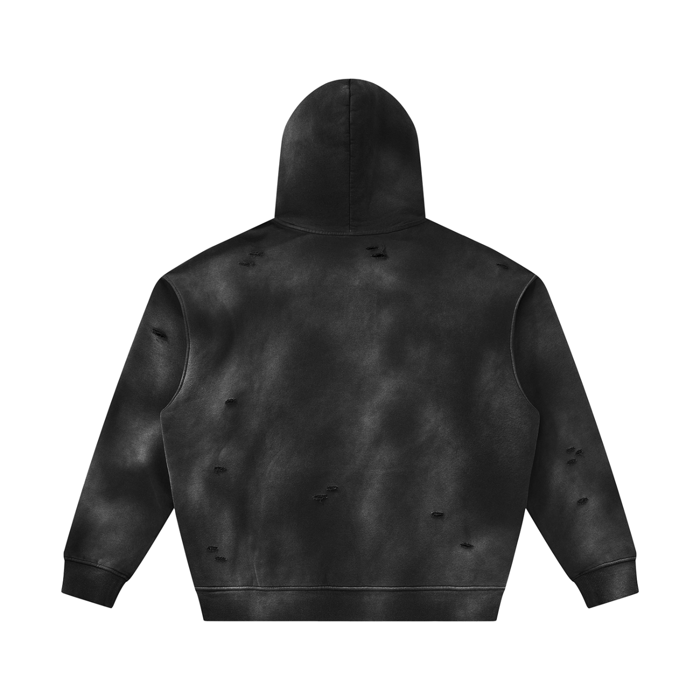 Luxe Sunfade Frayed Fleece Hoodie