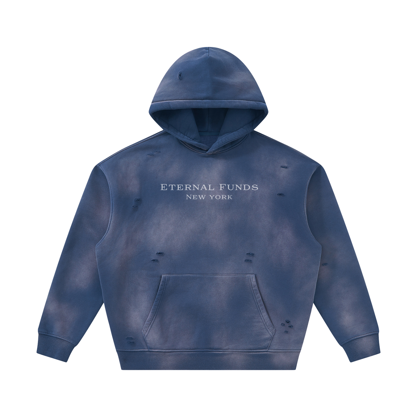 Luxe Sunfade Frayed Fleece Hoodie