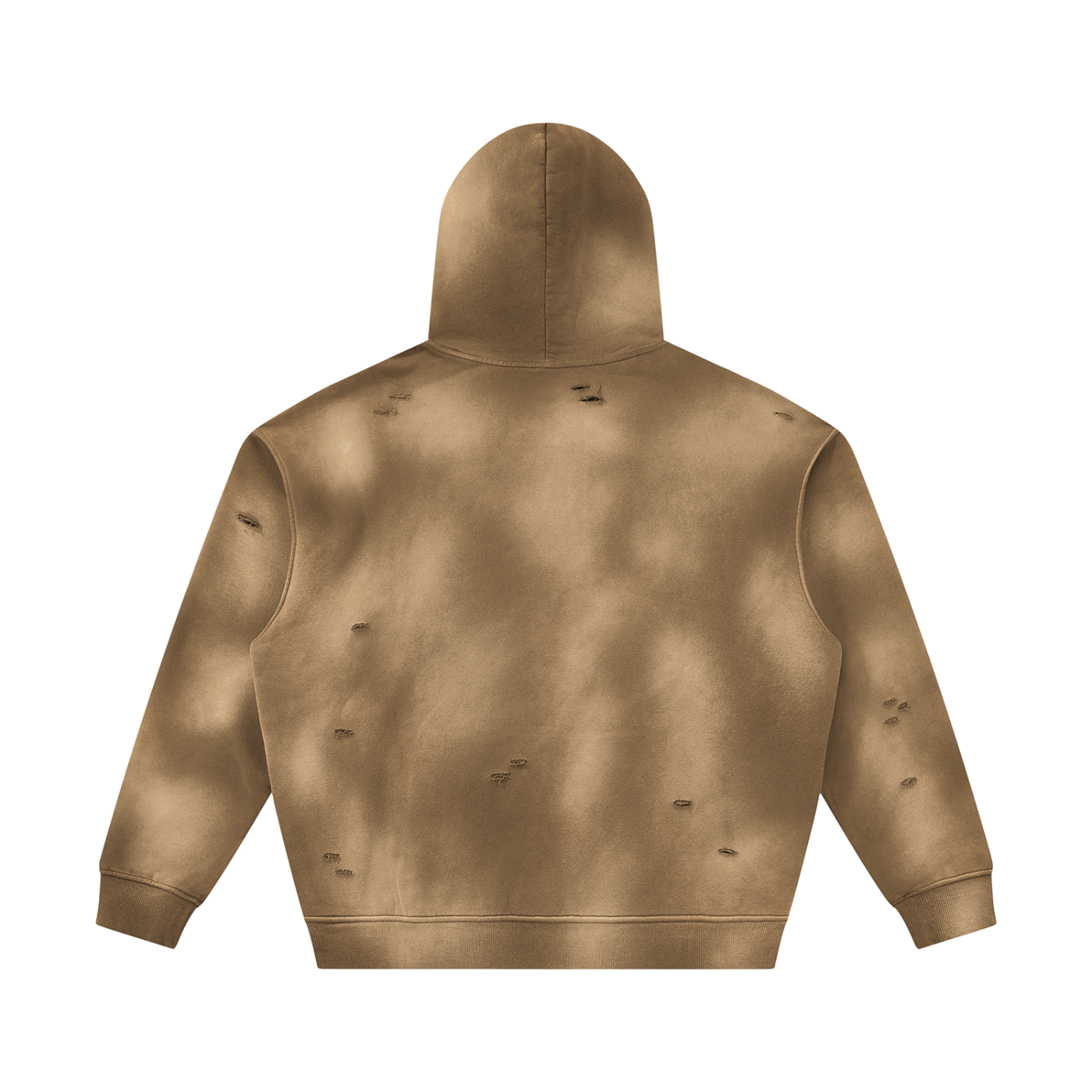 Luxe Sunfade Frayed Fleece Hoodie