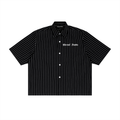 Striped Boxy Button-Up Shirt