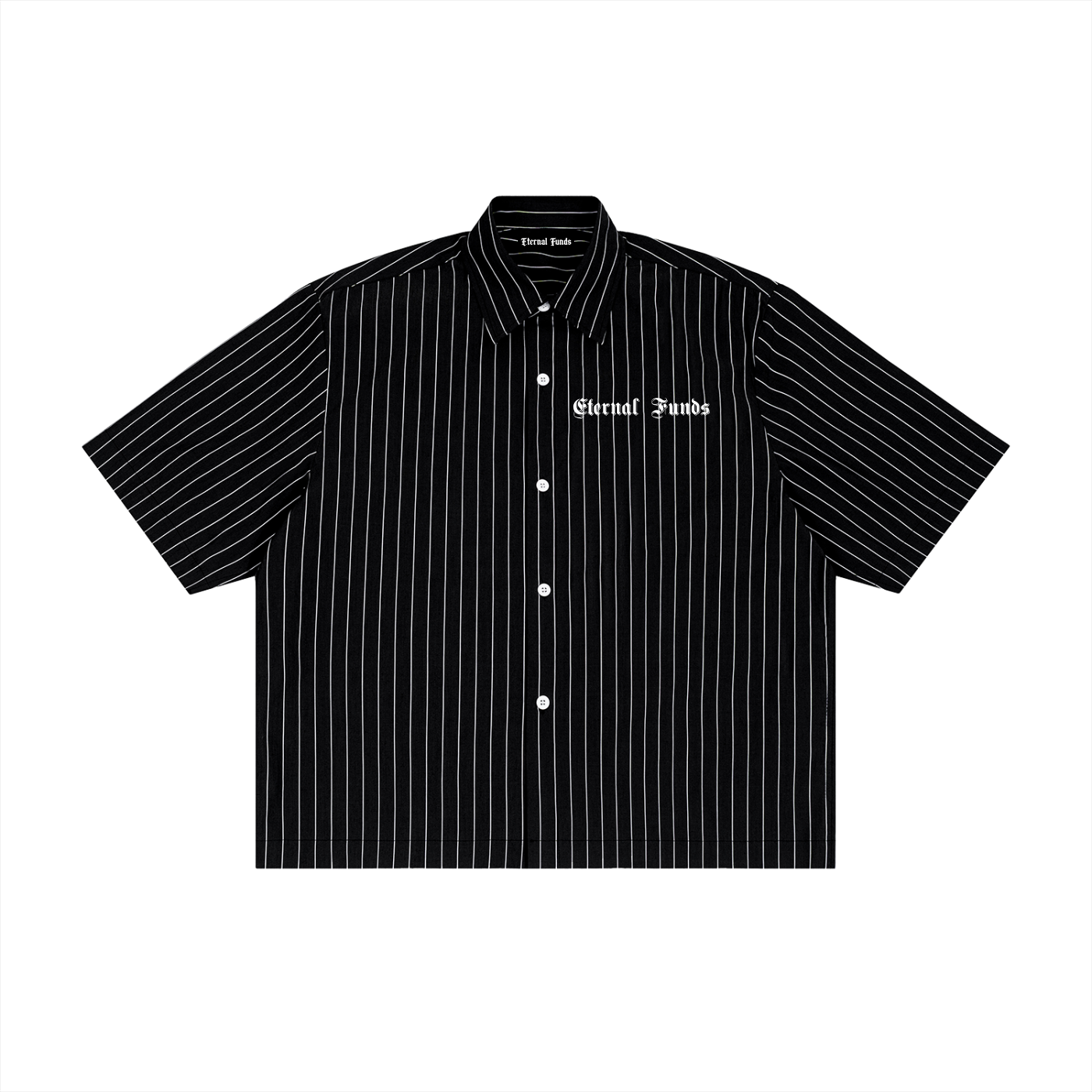 Striped Boxy Button-Up Shirt